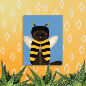 Bee Kitty 11x14 Poster Print