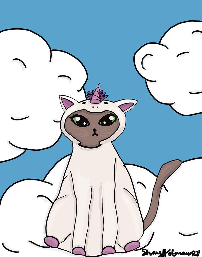 Unicorn Kitty 11x14 Poster Print - Image 2