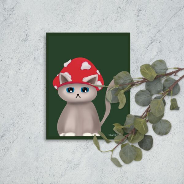 Shroom Kitty 11x14 Poster Print