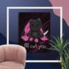 I'll cut you bunny 11x14 Poster Print